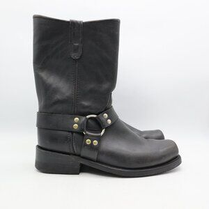 Double H Sierra Harness Boots Men’s Size 12 EE Black Leather Pull-On Harness